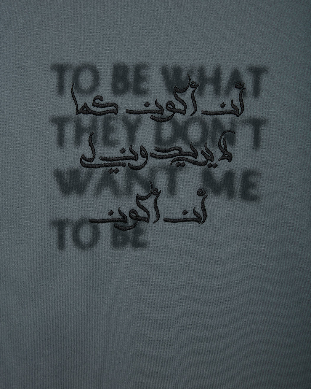 BLURRED CALLIGRAPHY T-SHIRT
