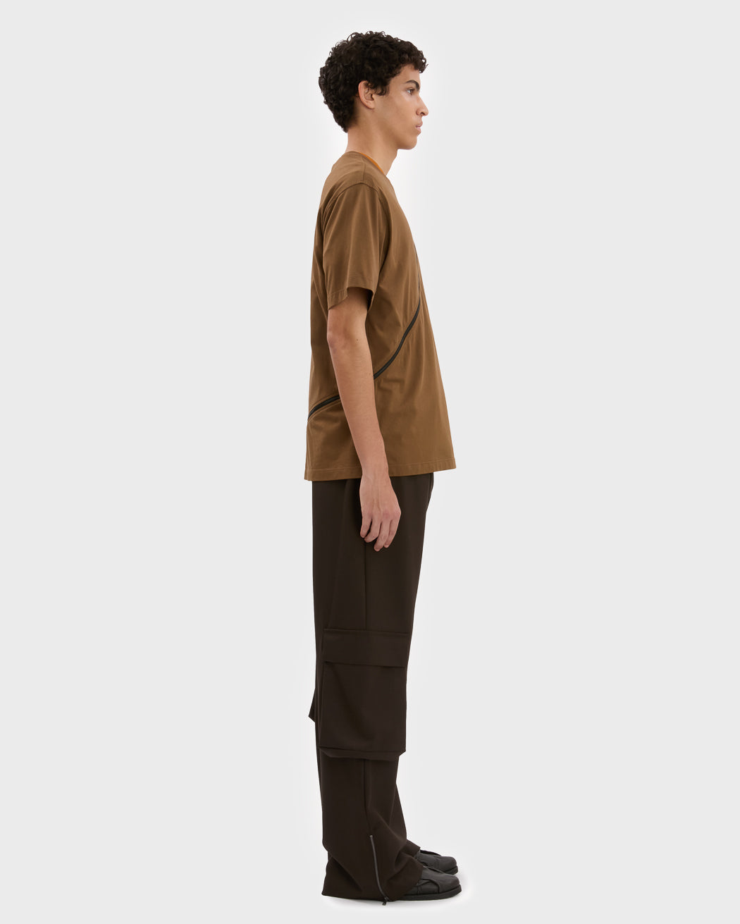 SPIRAL ZIP T-SHIRT