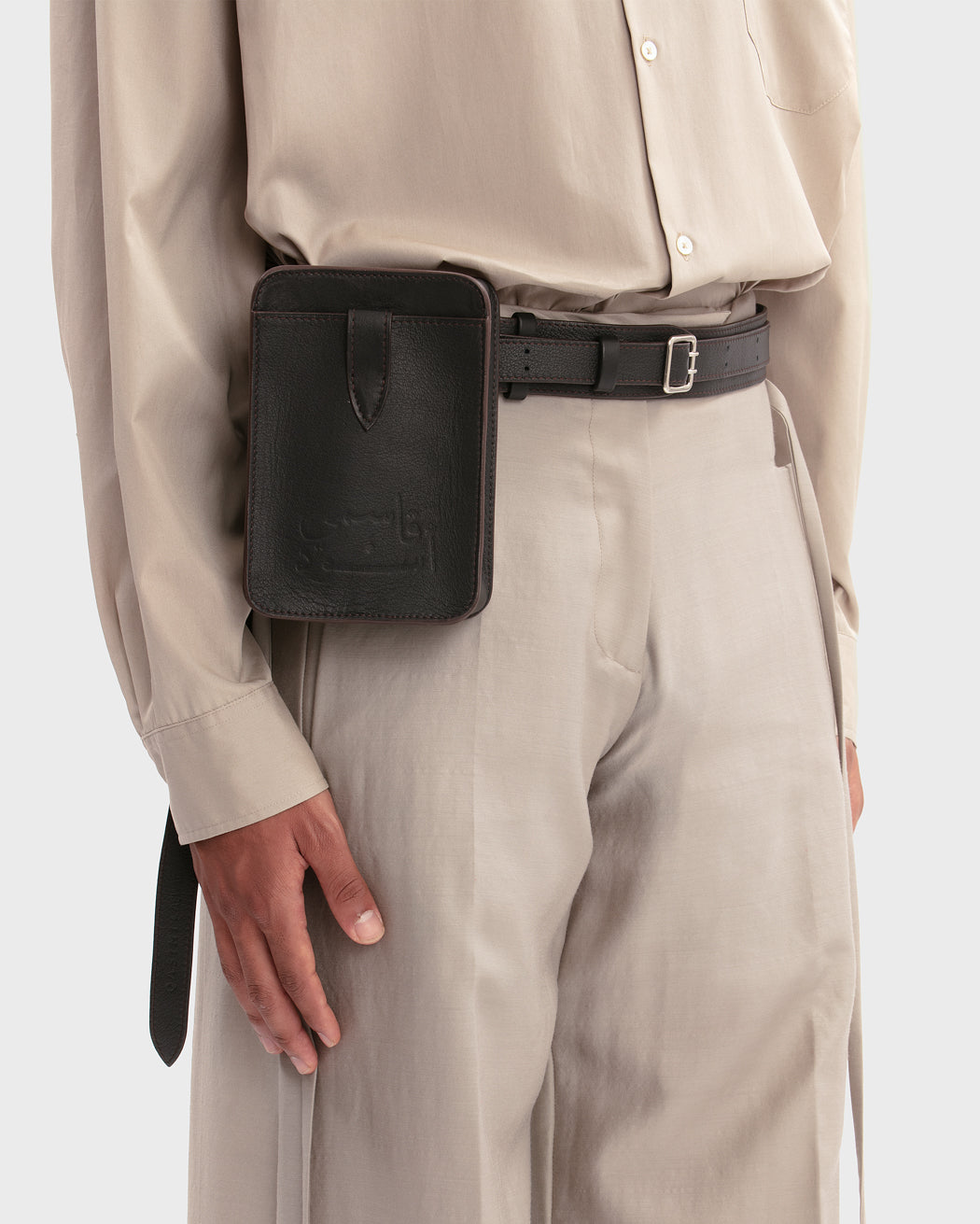 HIZAM LEATHER BELT BAG