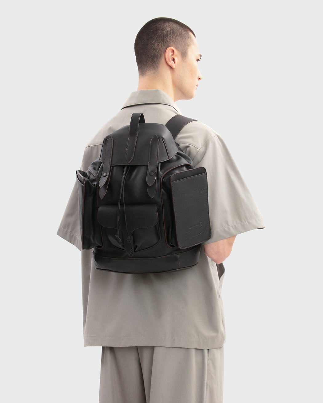 ATLAS LEATHER BACKPACK