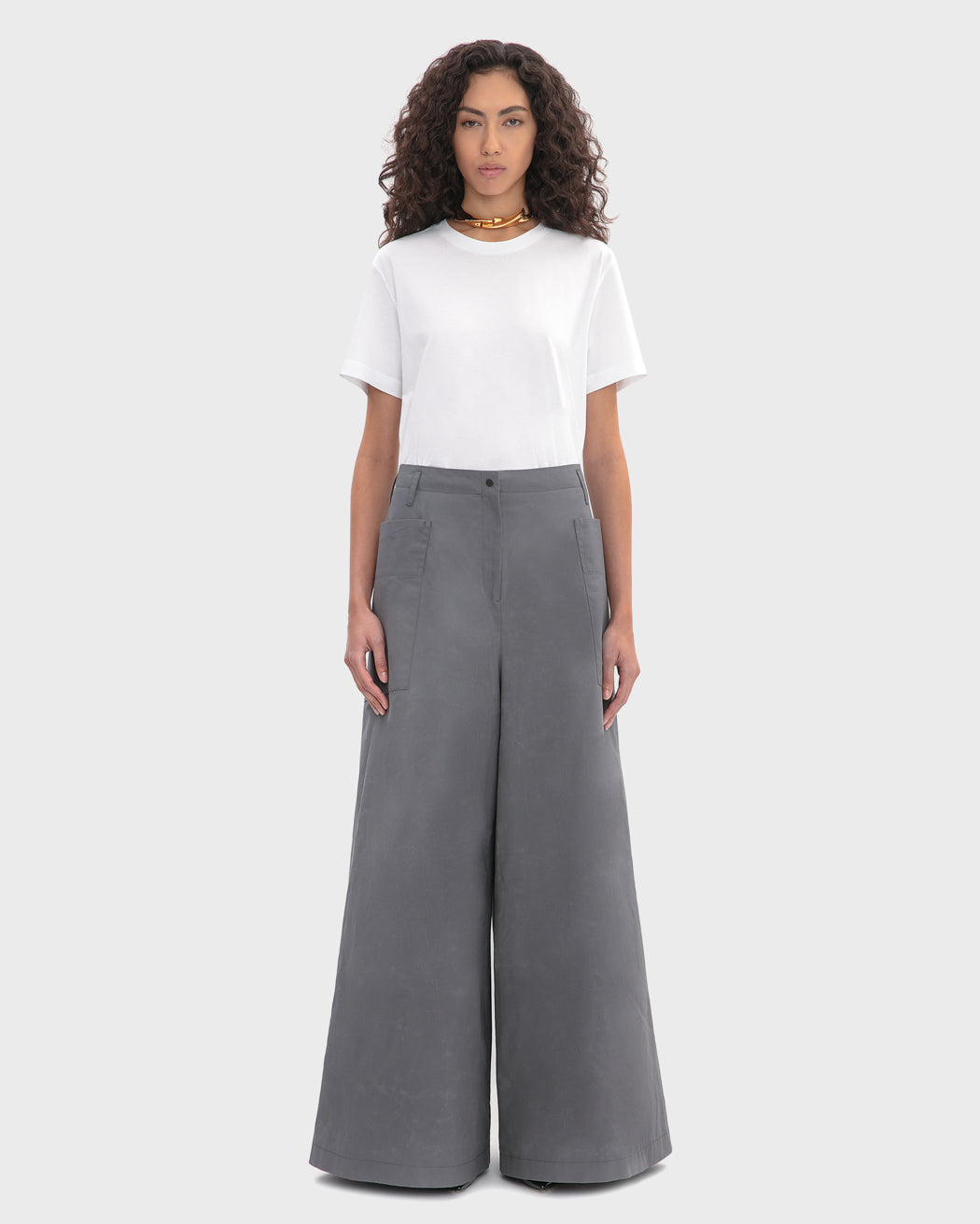 WAXED COTTON CARGO TROUSER