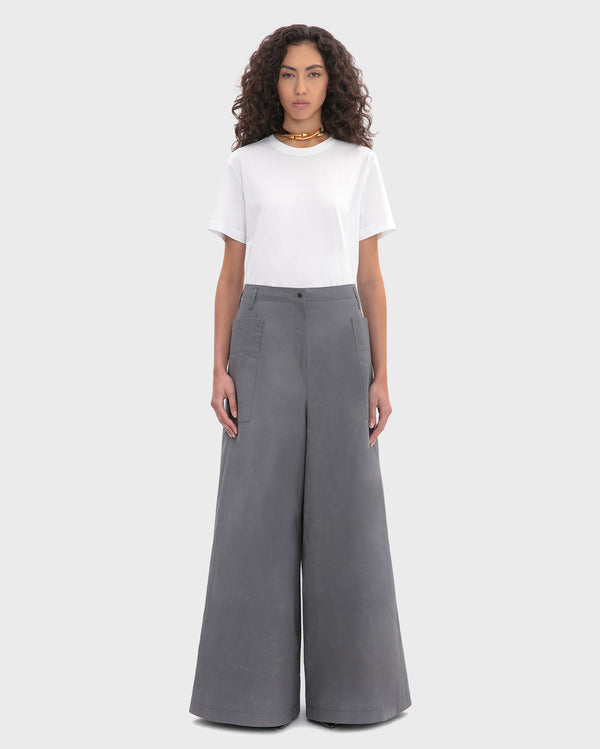 WAXED COTTON CARGO TROUSER