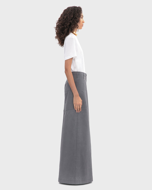 WAXED COTTON CARGO TROUSER