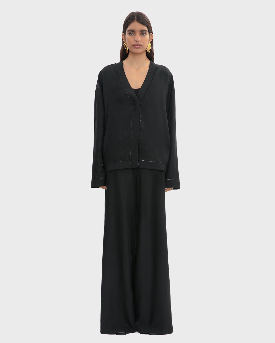 TECH WOOL BUTTON UP CARDIGAN