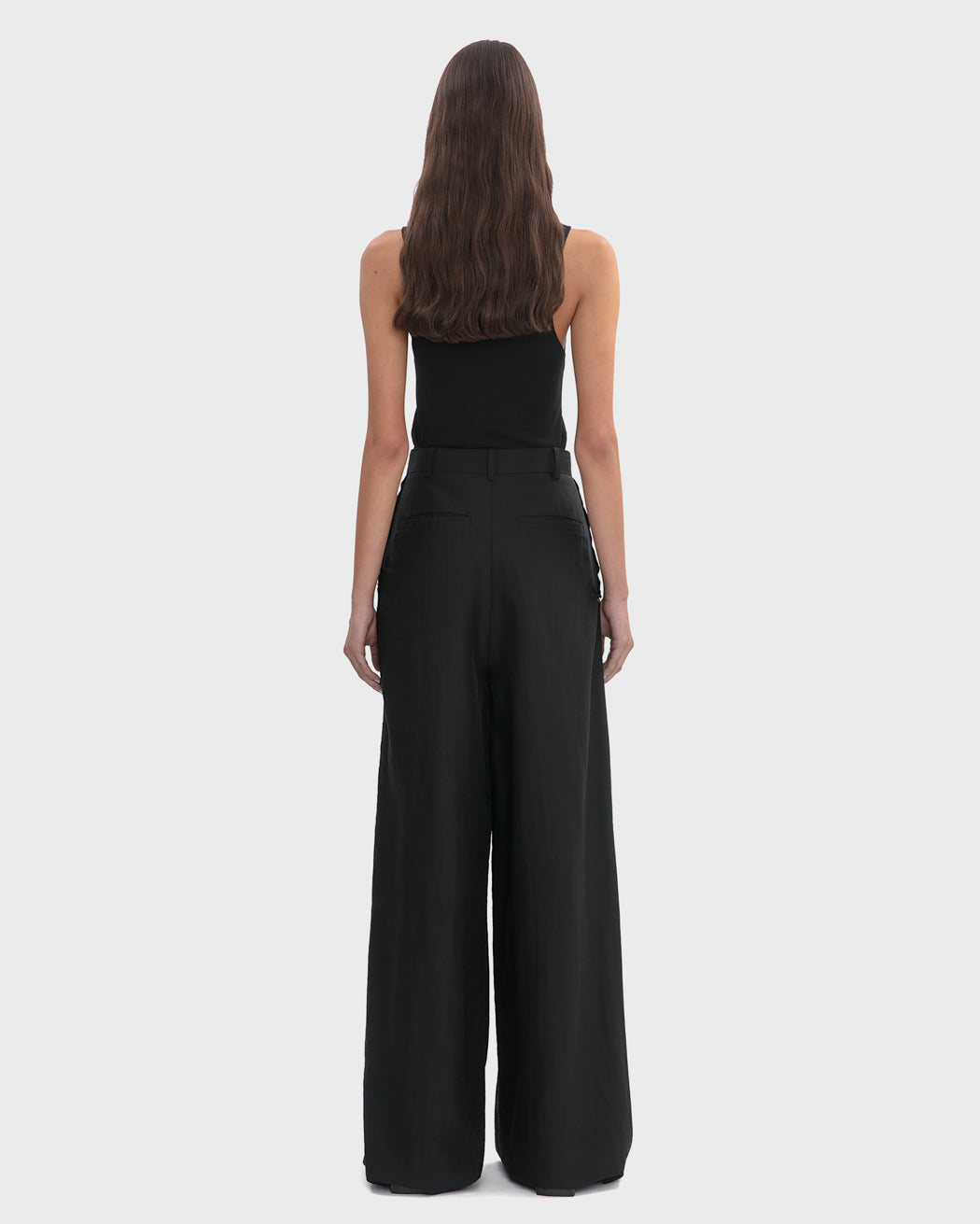 TECH WOOL PALAZZO TROUSER