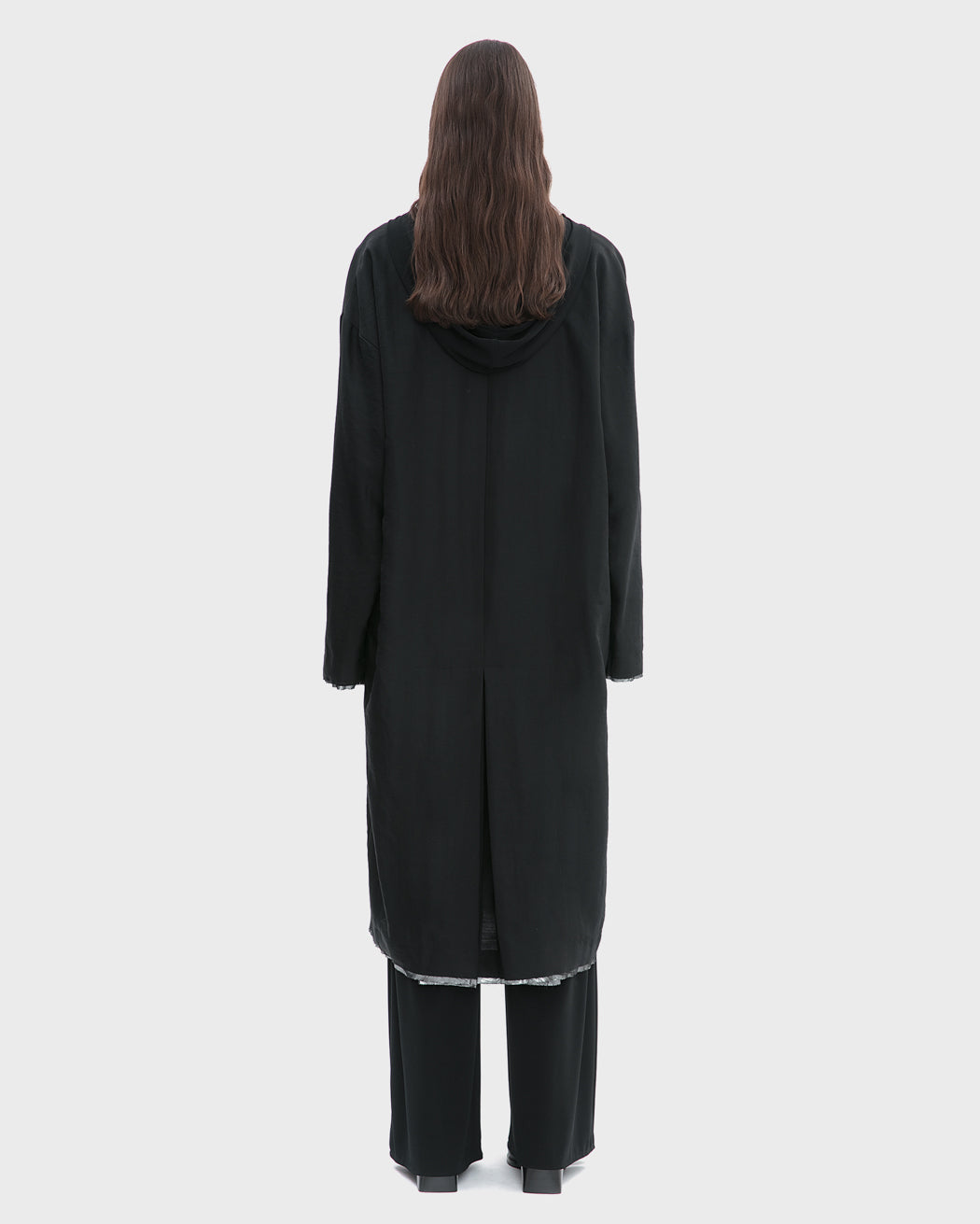 TECH WOOL CARDIGAN MIDI DRESS