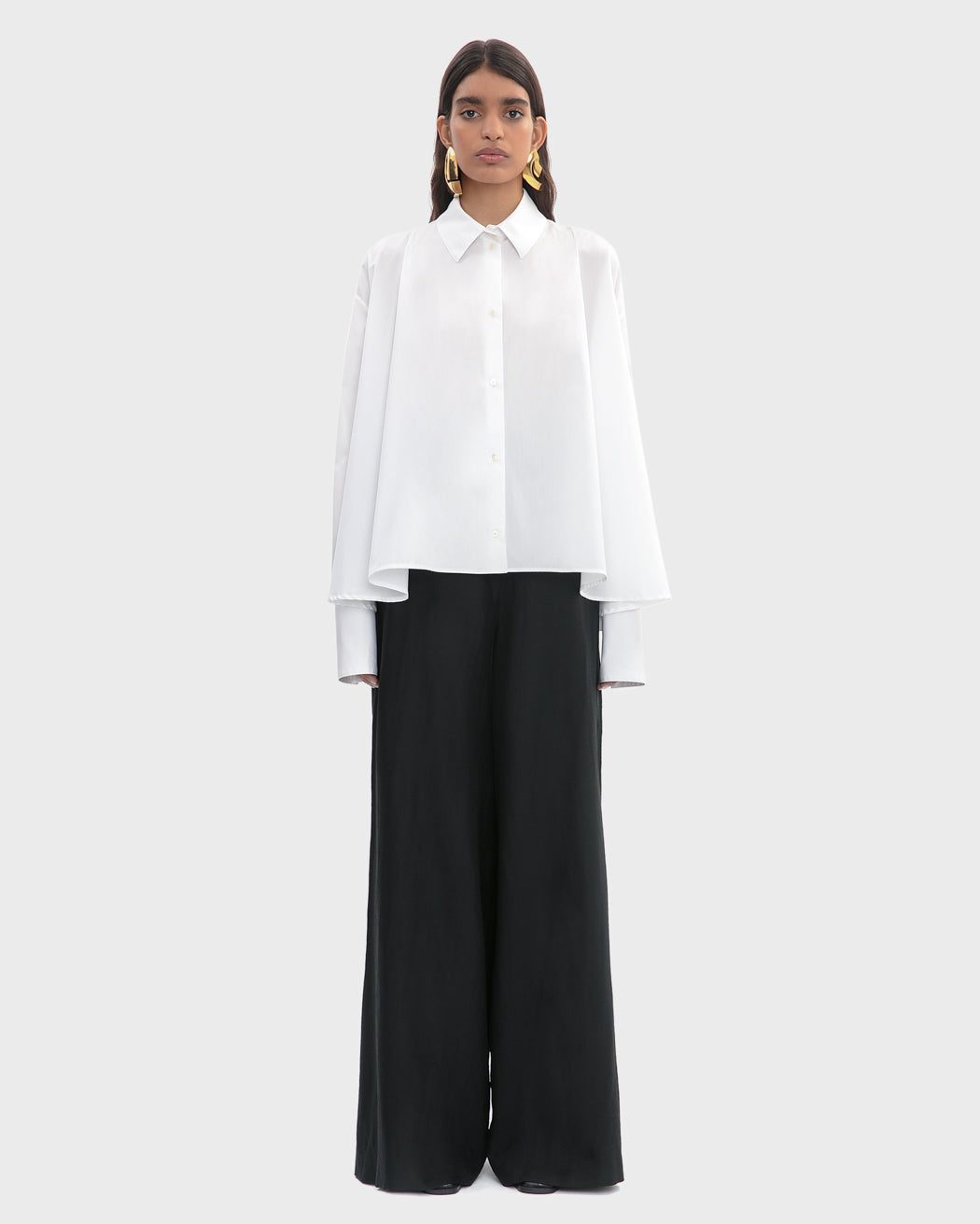 POPLIN A-LINE SHIRT