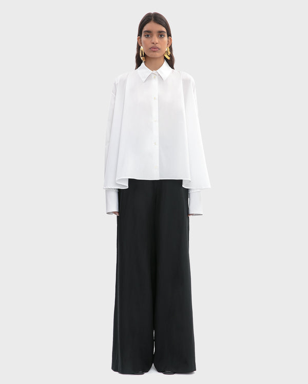POPLIN A-LINE SHIRT
