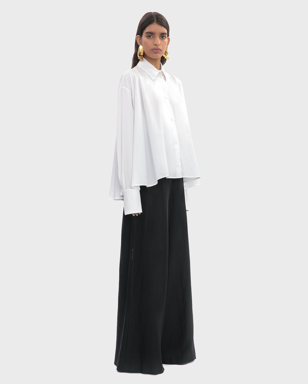 POPLIN A-LINE SHIRT