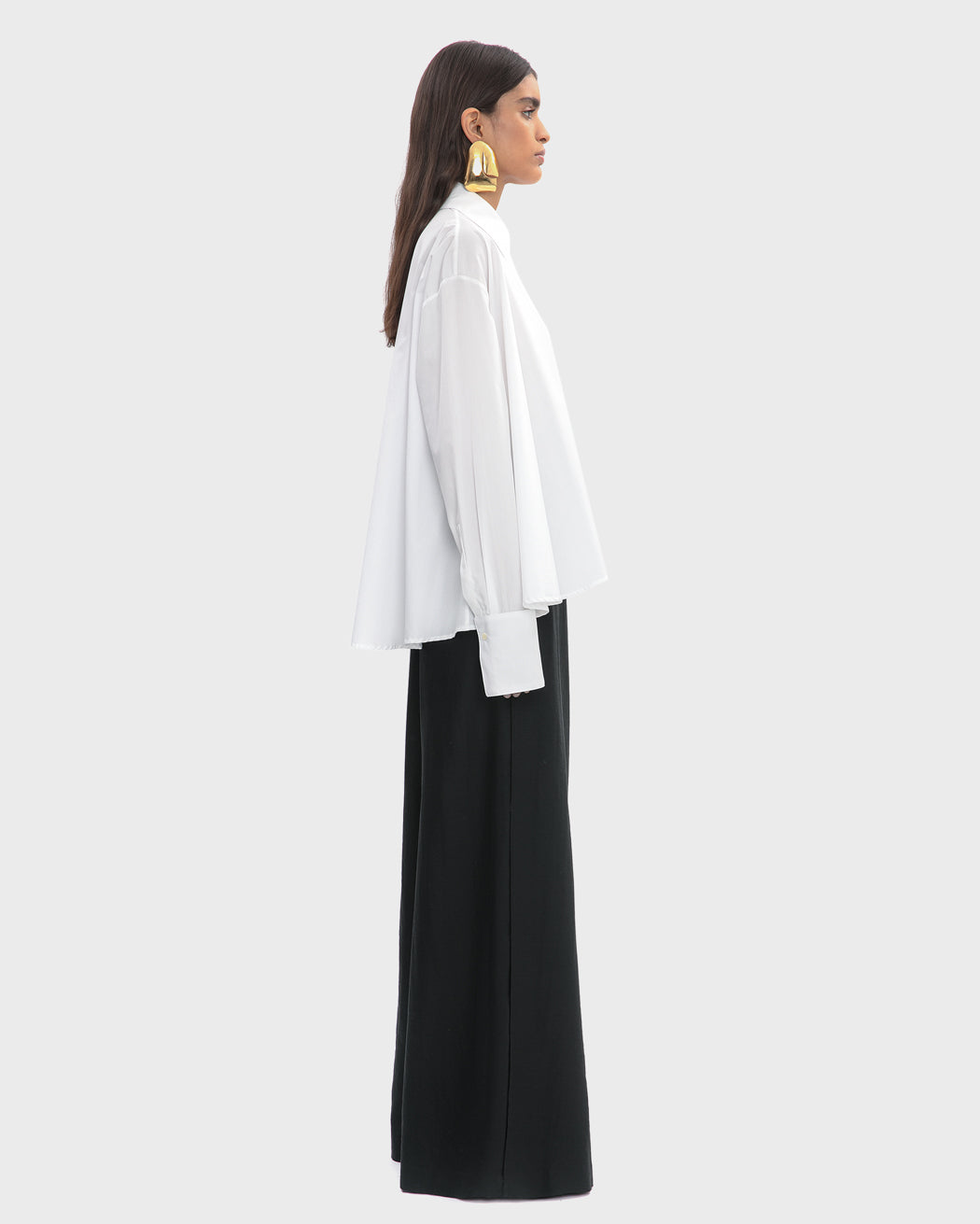 POPLIN A-LINE SHIRT