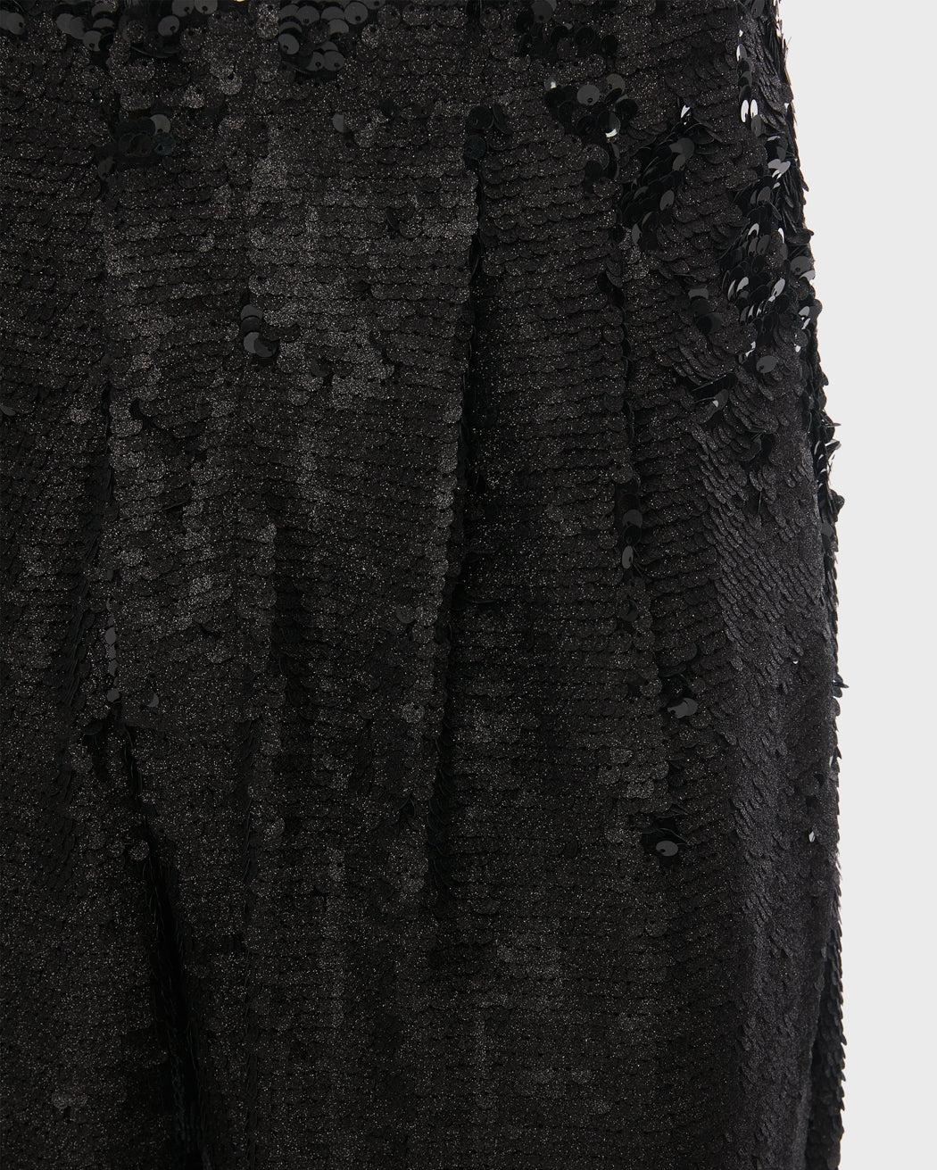 SEQUINED DOUBLE PLEAT STRAIGHT LEG TROUSERS