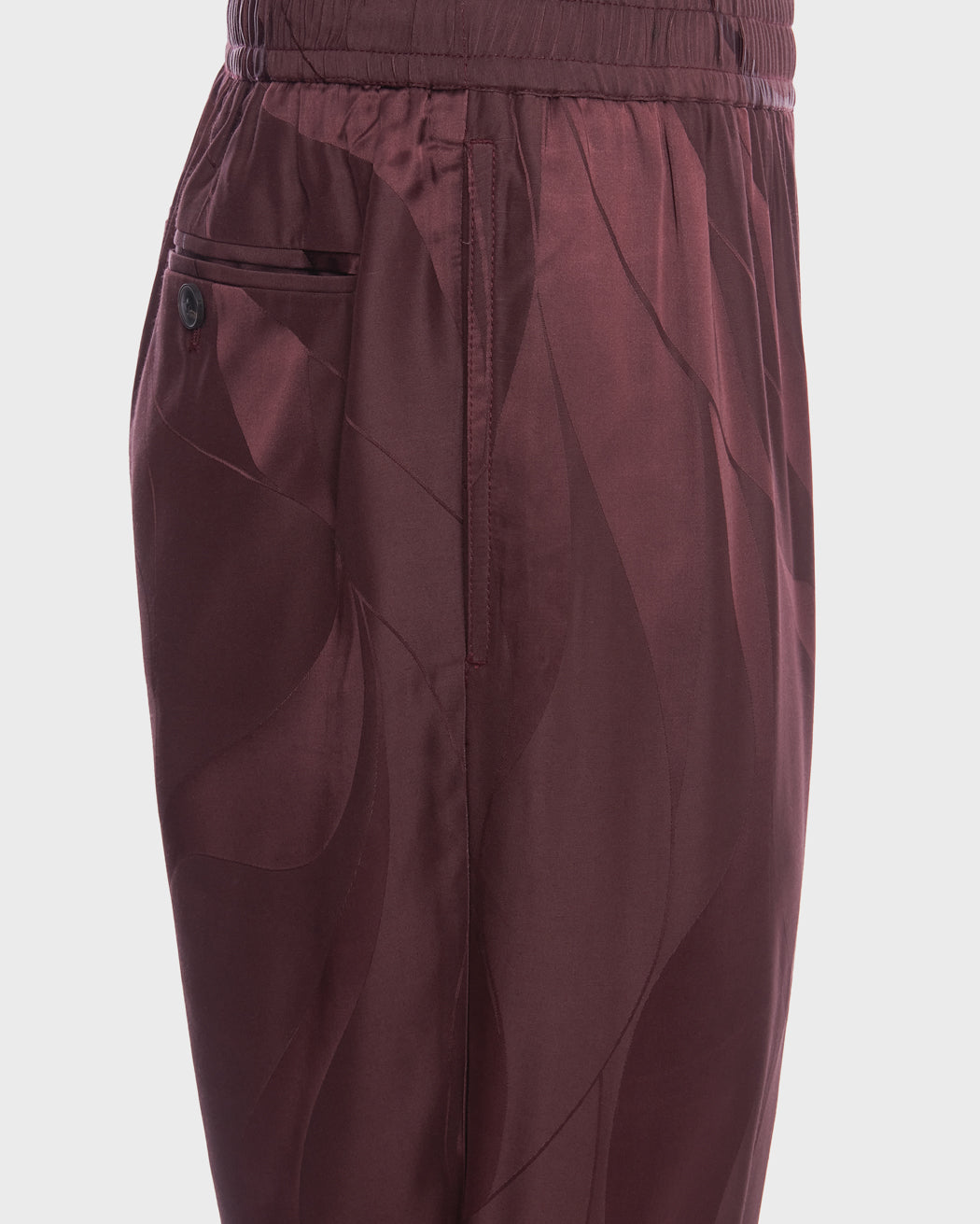 JACQUARD ELASTICATED TROUSER