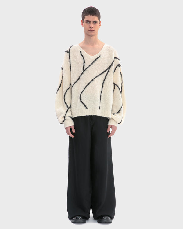 ARTIST OVERSIZED V-NECK KNITWEAR
