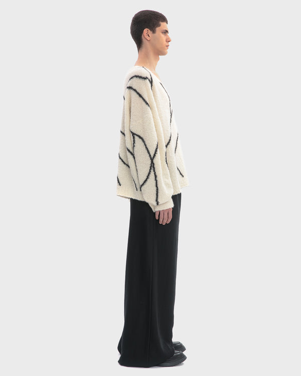 ARTIST OVERSIZED V-NECK KNITWEAR