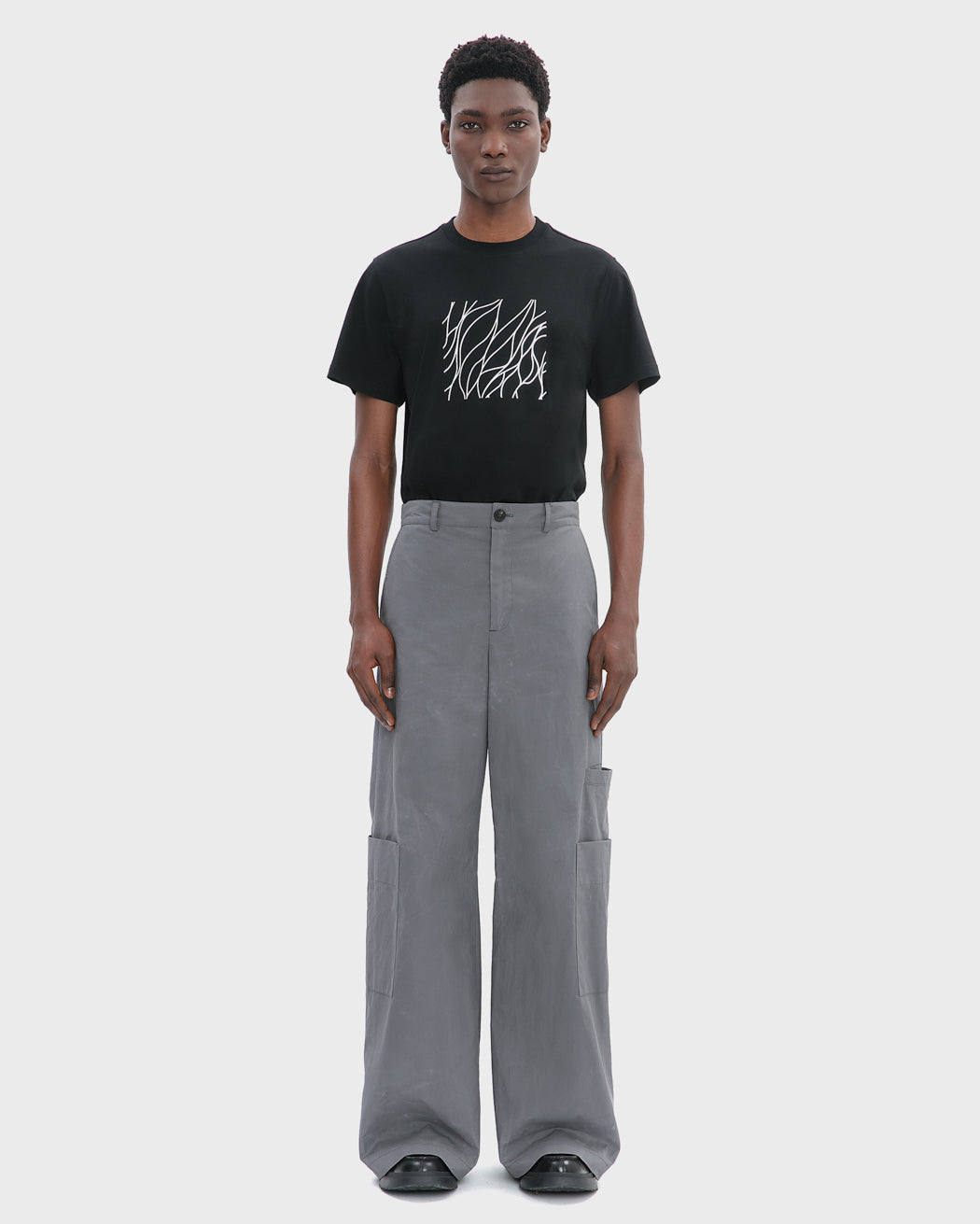 WAXED COTTON CARGO TROUSER