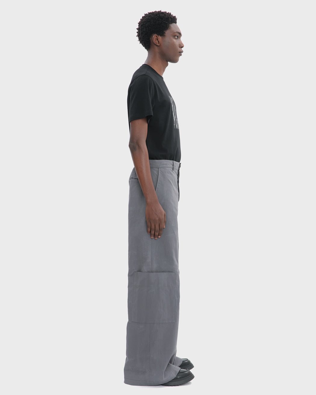 WAXED COTTON CARGO TROUSER