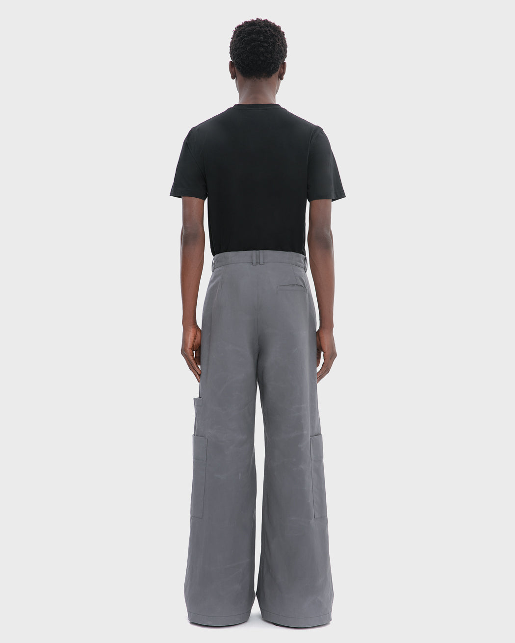 WAXED COTTON CARGO TROUSER