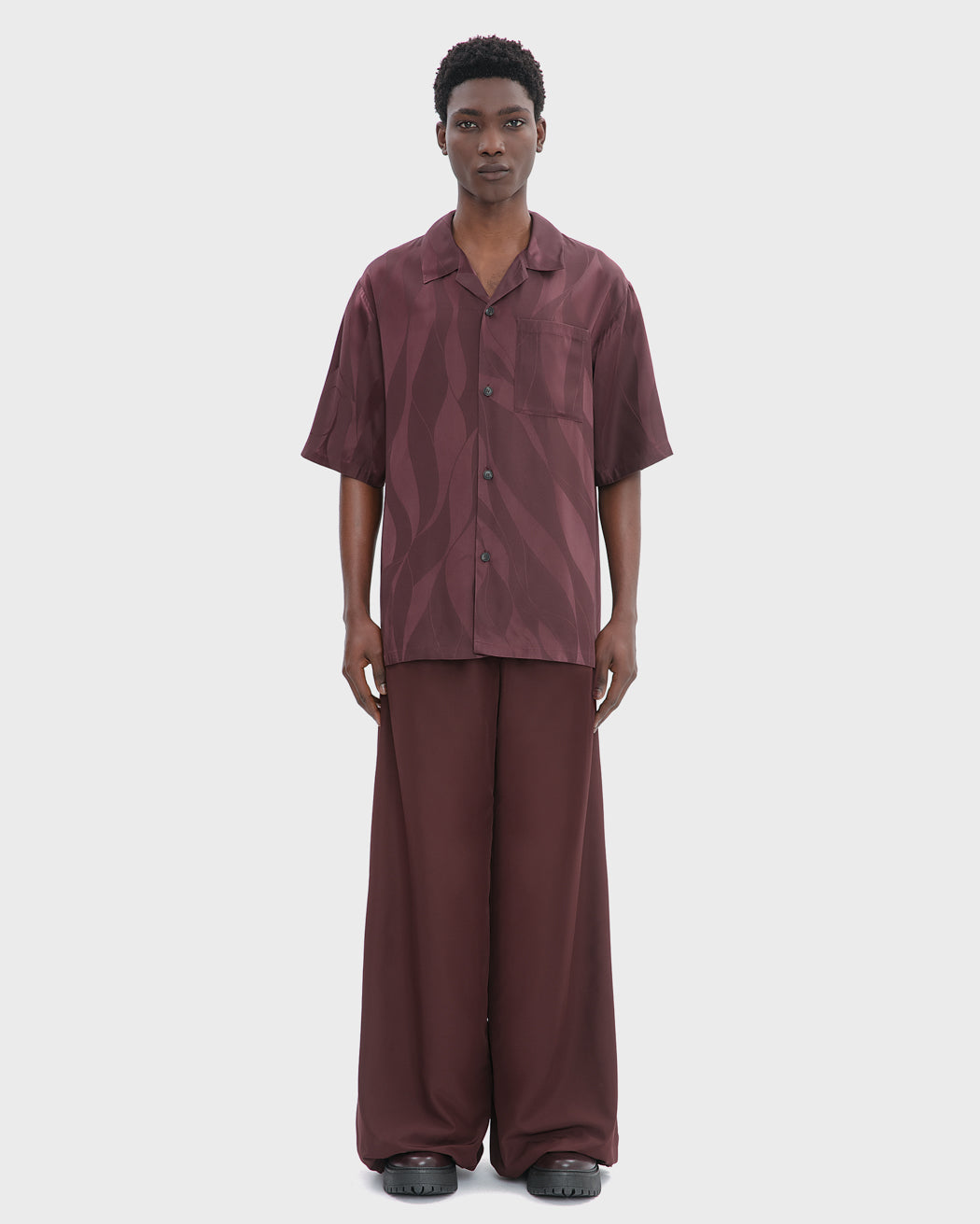 LOOSE FIT WIDE LEG DRAWSTRING TROUSER