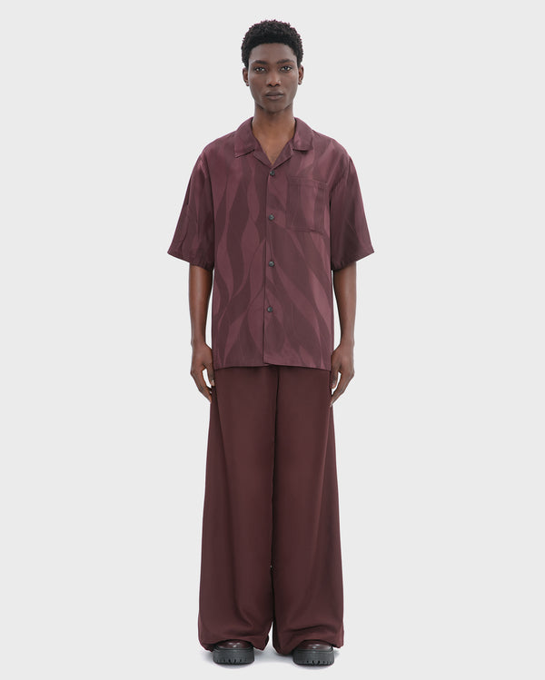 LOOSE FIT WIDE LEG DRAWSTRING TROUSER