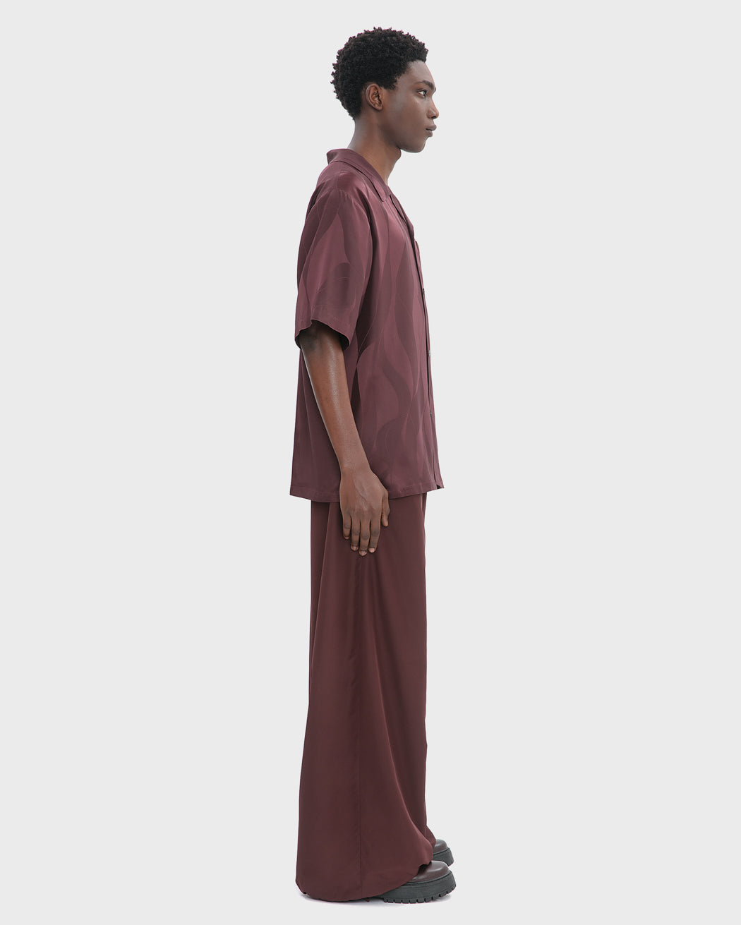LOOSE FIT WIDE LEG DRAWSTRING TROUSER