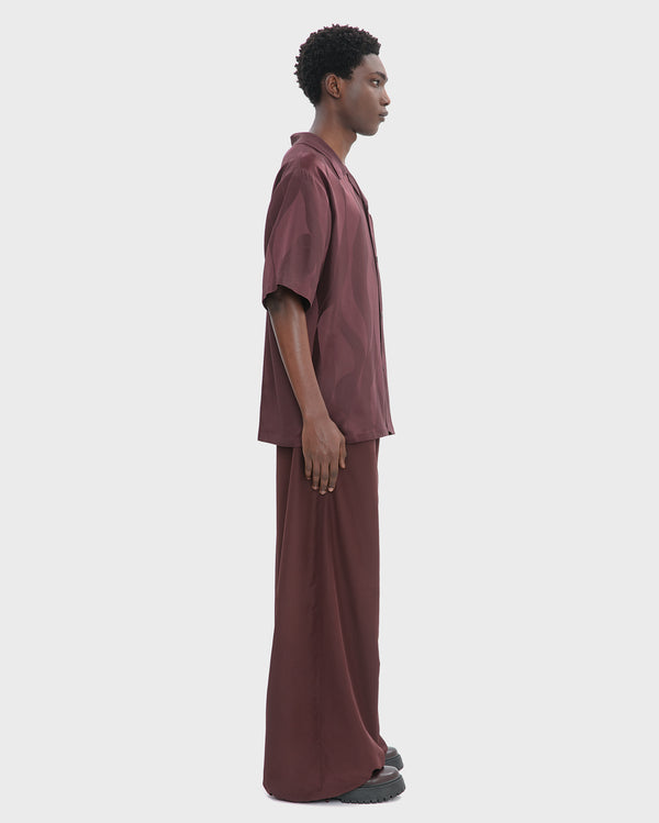 LOOSE FIT WIDE LEG DRAWSTRING TROUSER