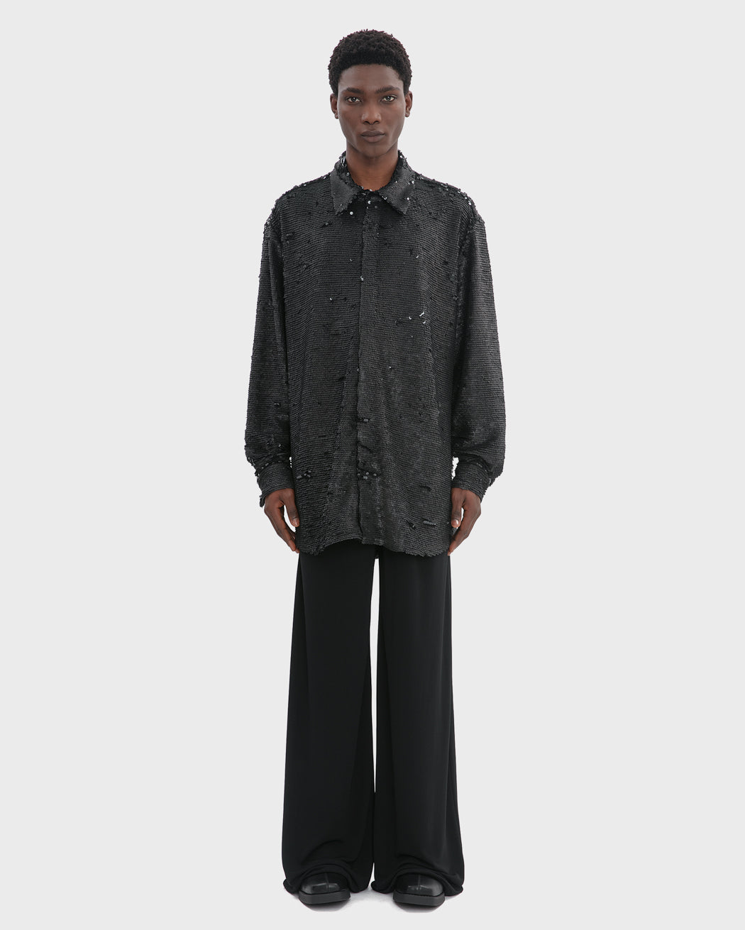 SEQUINED PYJAMA SHIRT