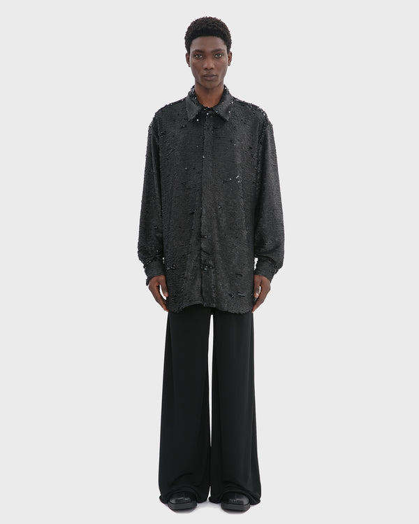 SEQUINED PYJAMA SHIRT