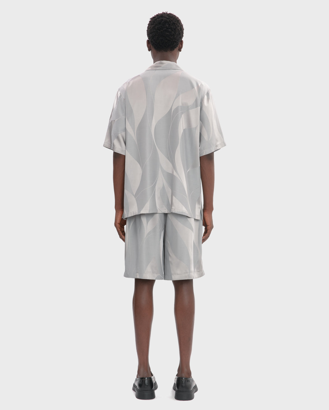 ARTIST JACQUARD RESORT SHIRT SILVER