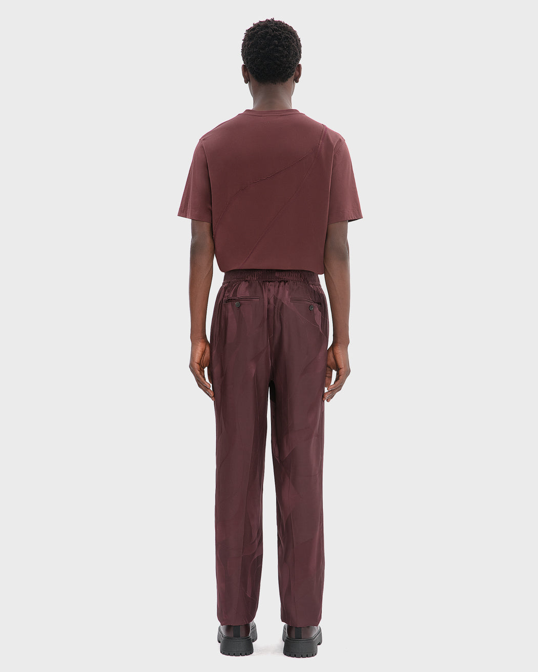 JACQUARD ELASTICATED TROUSER