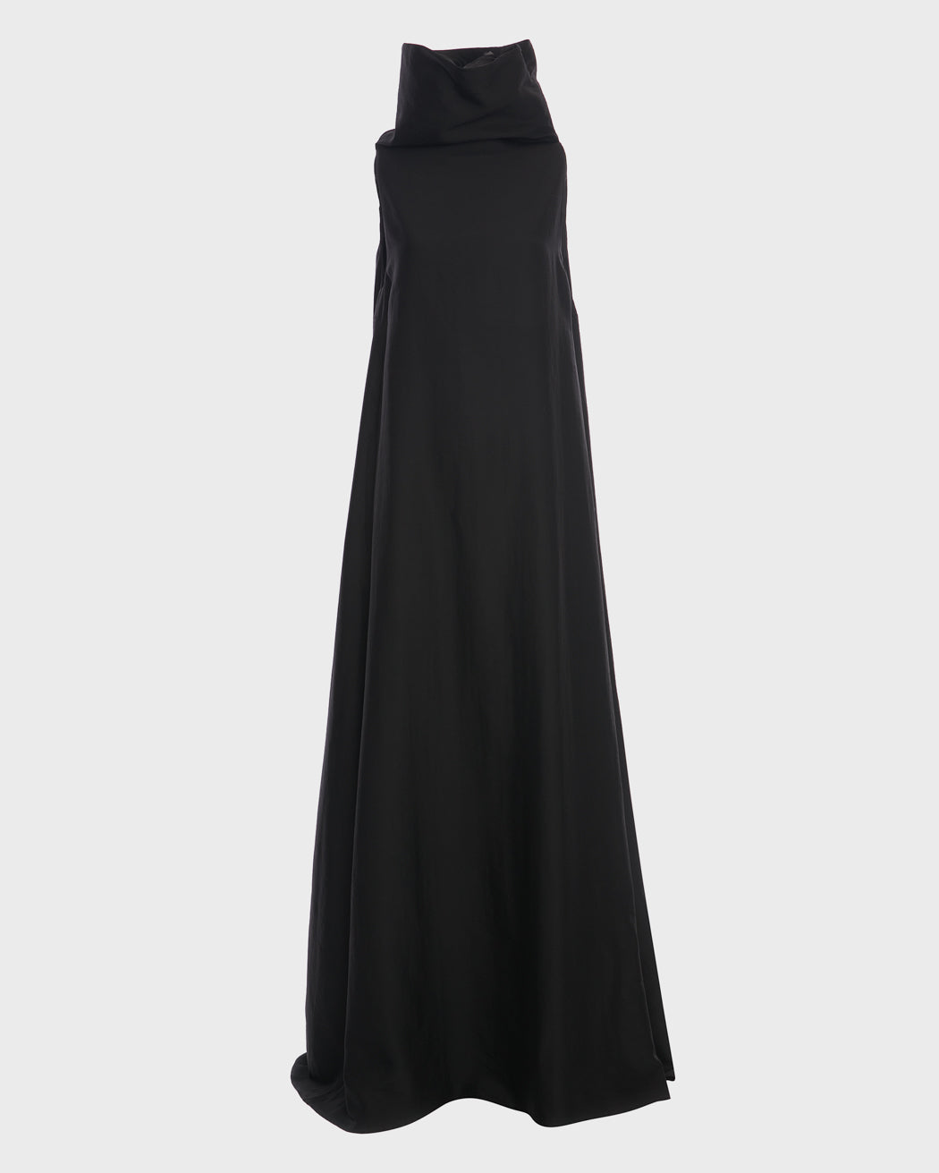 TECH WOOL FUNNEL NECK DRESS