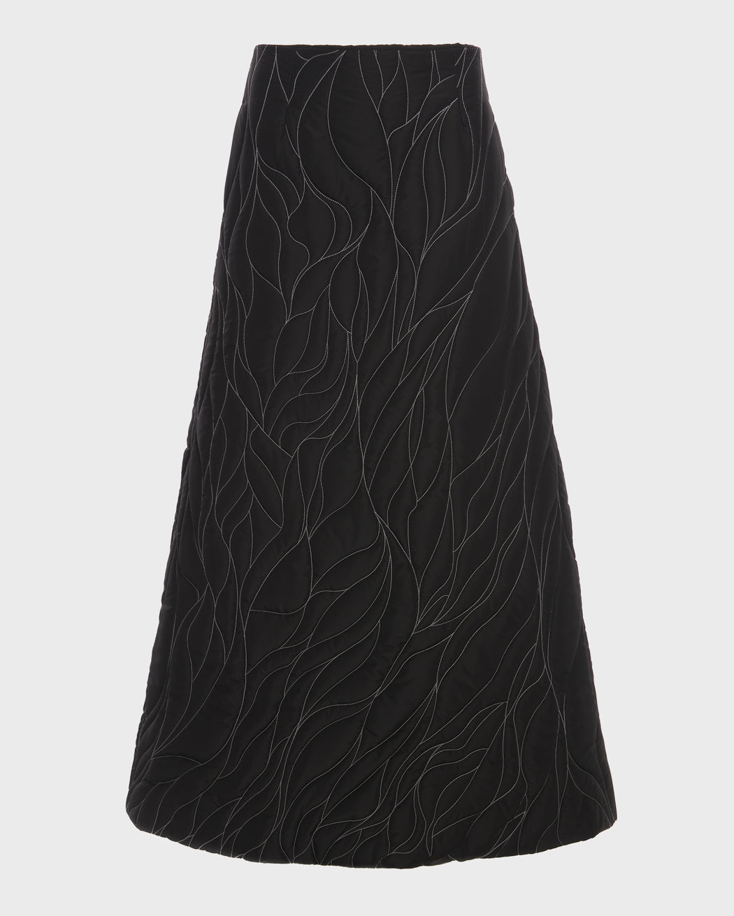 QUILTED TECHNICAL ECO-DOWN MAXI SKIRT