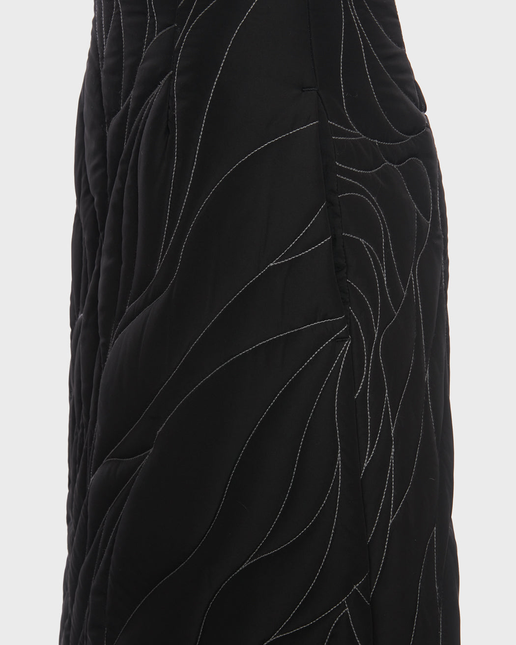 QUILTED TECHNICAL ECO-DOWN MAXI SKIRT