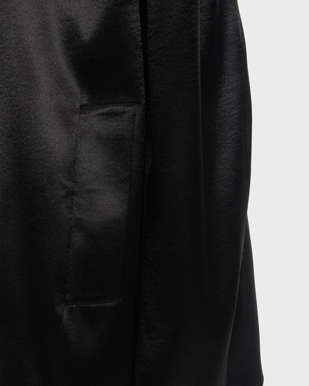 RIPPLED SATIN MINI CARGO SKIRT