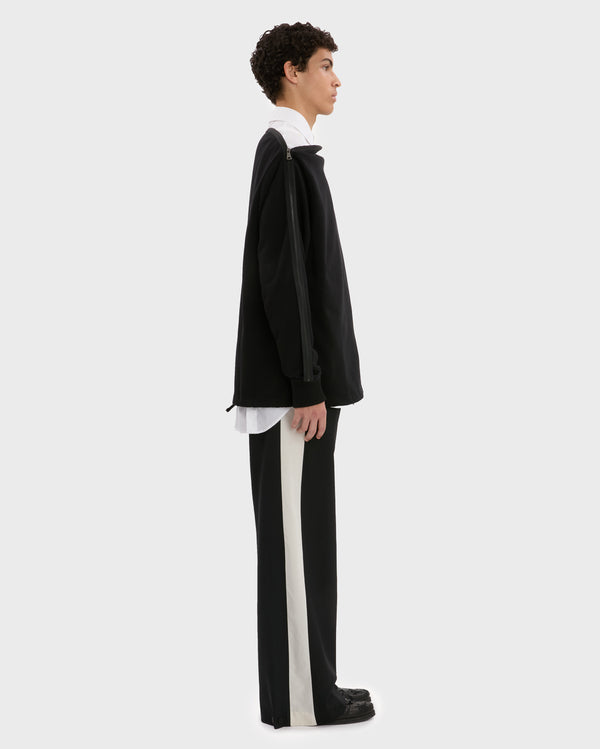ZIPPED NECKLINE SWEATER
