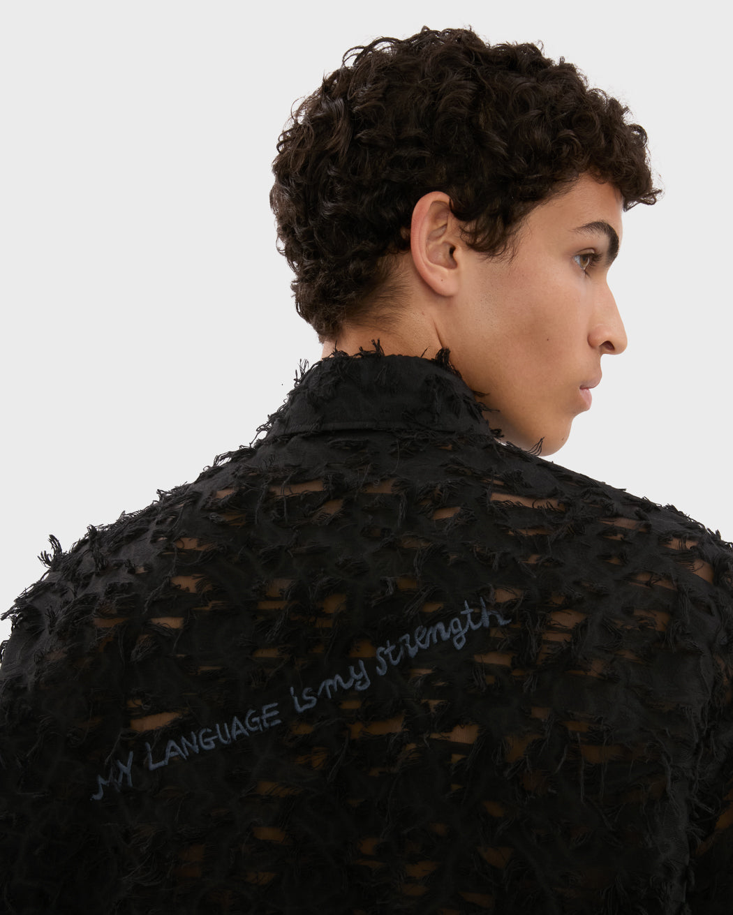 EMILY KARAKA X QASIMI EMBROIDERED SHIRT