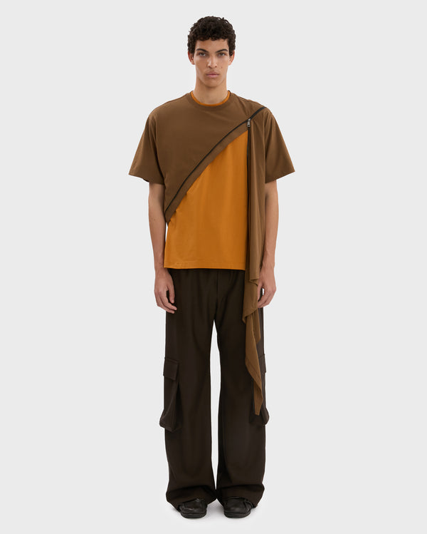 SPIRAL ZIP T-SHIRT