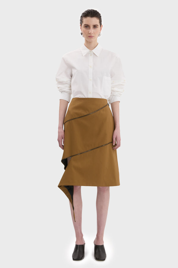 SPIRAL ZIP SKIRT