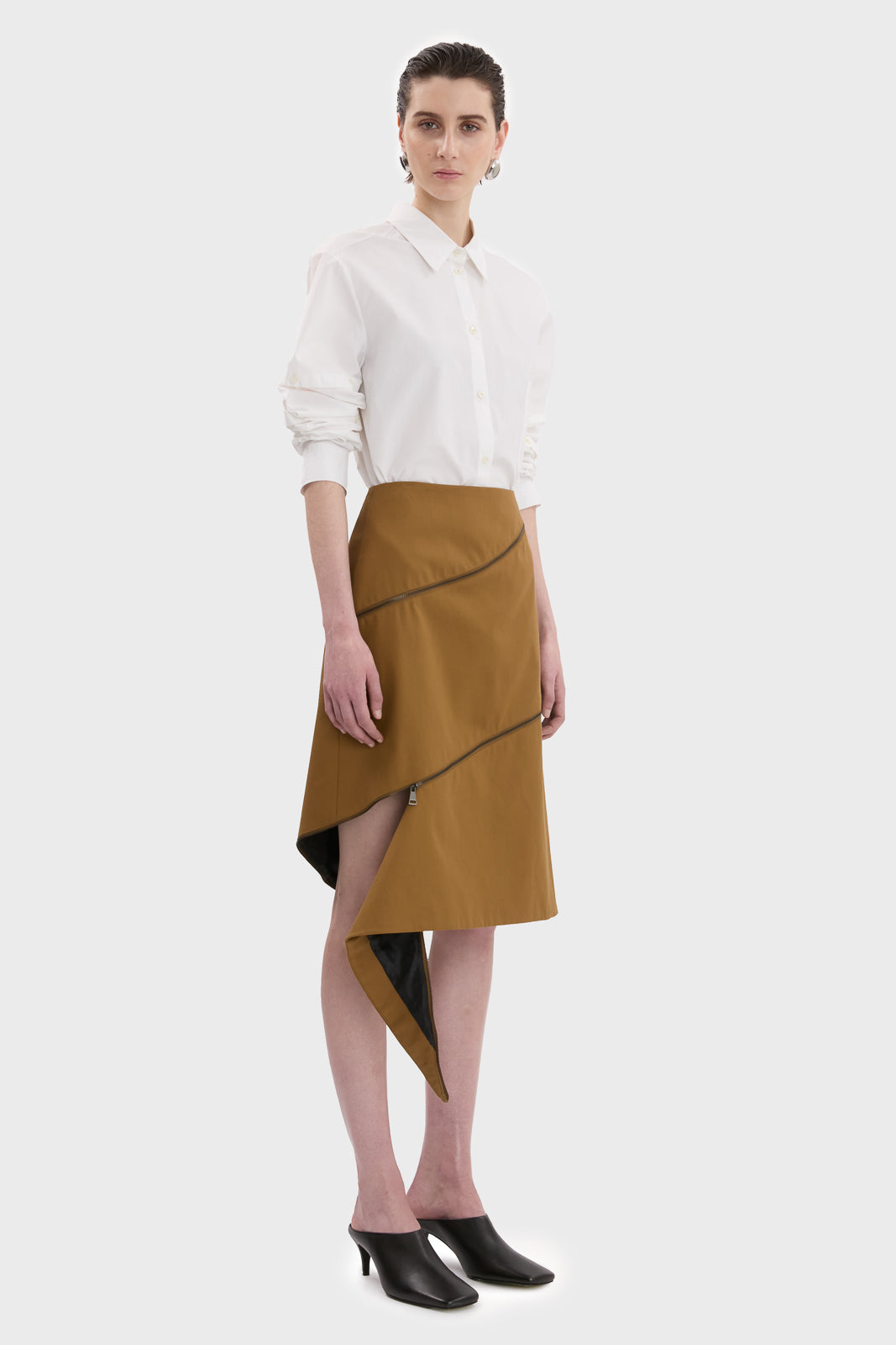 SPIRAL ZIP SKIRT