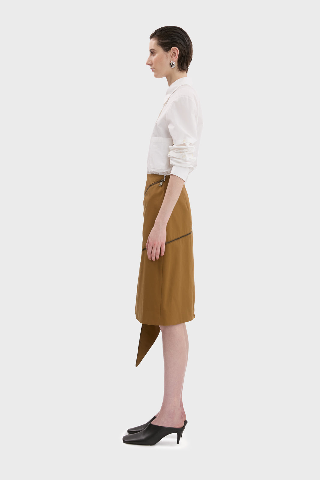 SPIRAL ZIP SKIRT