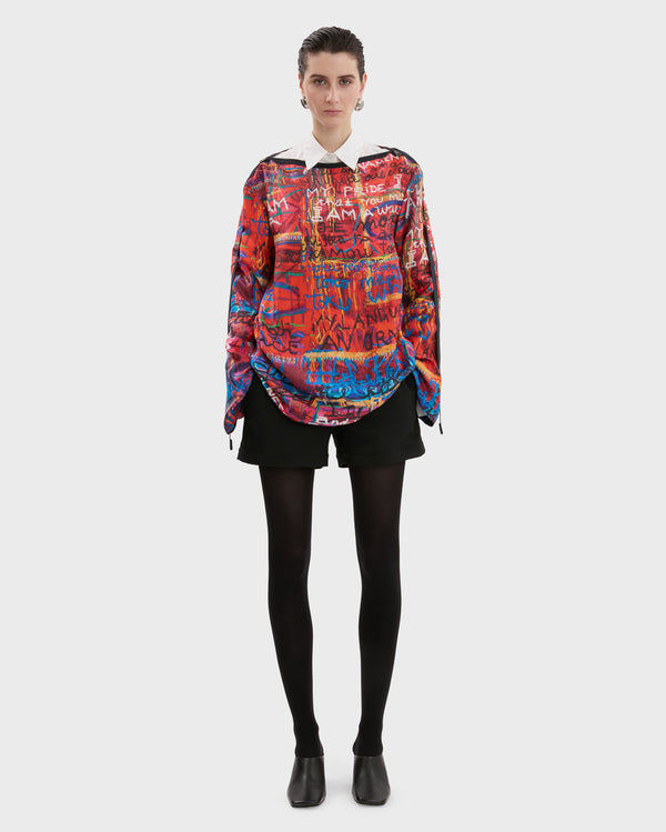 EMILY KARAKA X QASIMI ZIPPED NECKLINE TOP