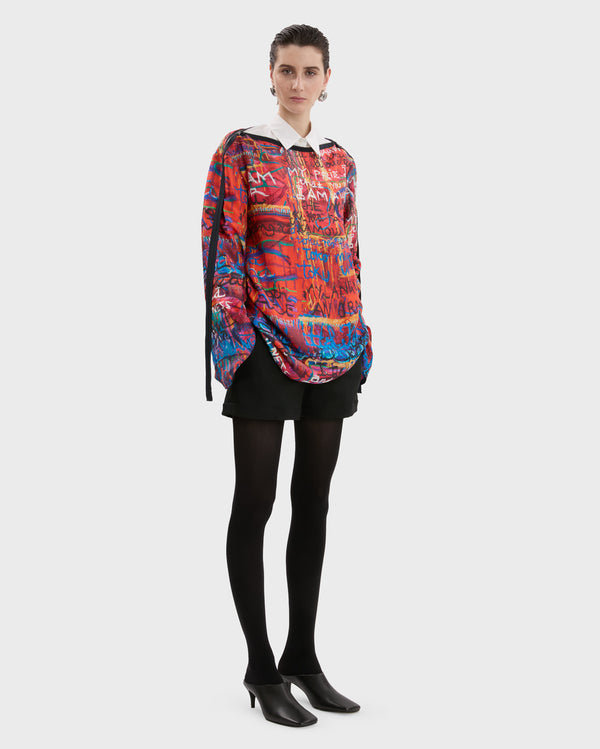 EMILY KARAKA X QASIMI ZIPPED NECKLINE TOP