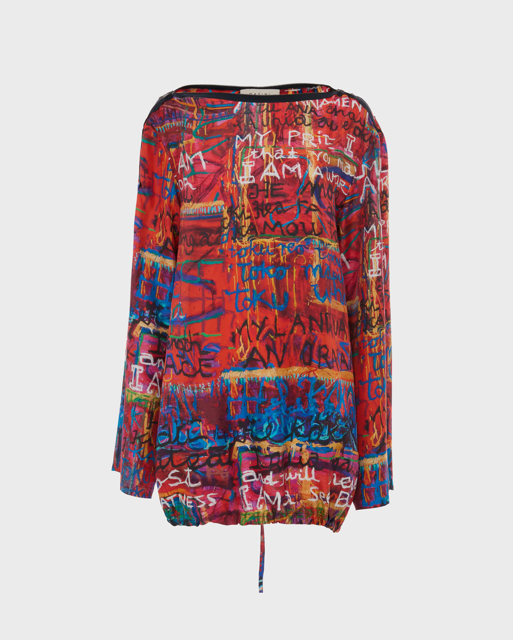 EMILY KARAKA X QASIMI ZIPPED NECKLINE TOP