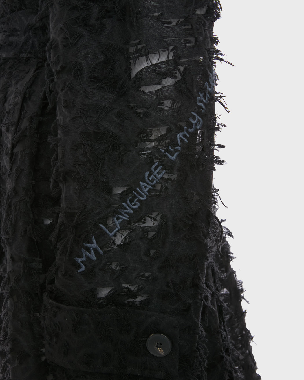 EMILY KARAKA X QASIMI  EMBROIDERED TRENCH COAT