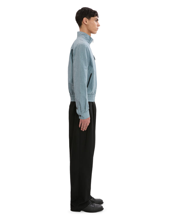 LINEN HALF ZIP PULLOVER