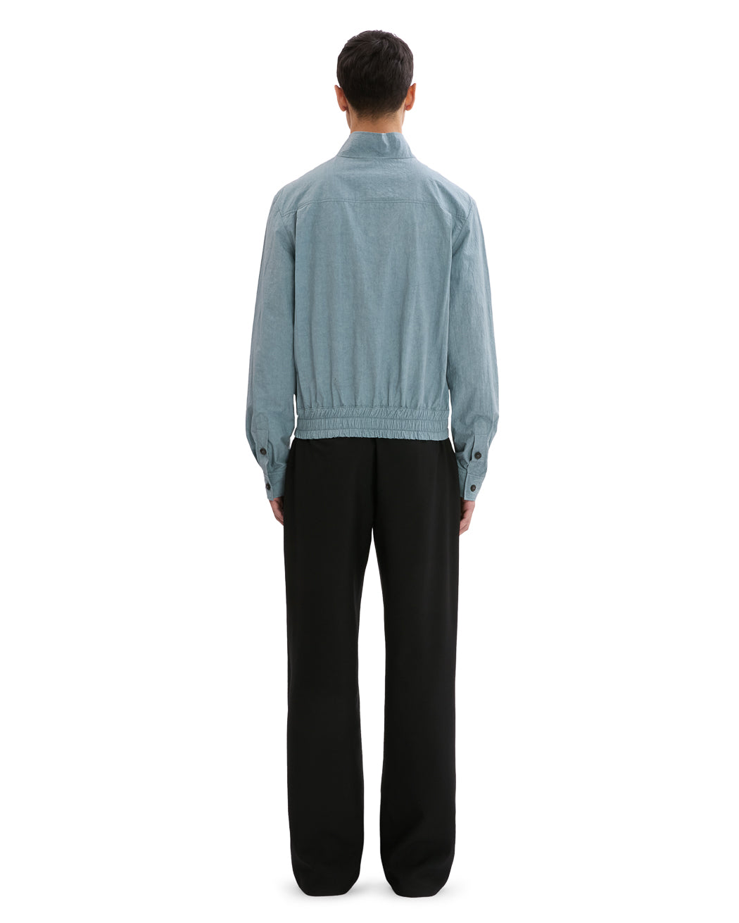 LINEN HALF ZIP PULLOVER