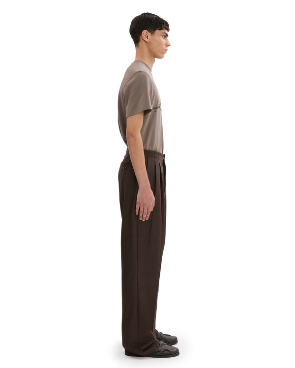 PLEATED WOOL TROUSER
