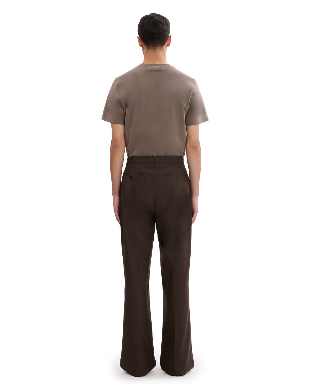 PLEATED WOOL TROUSER