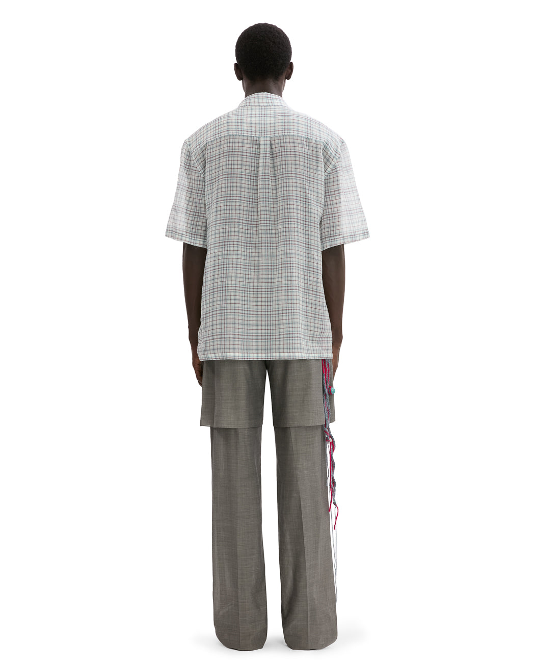 WOOL LAYERED TROUSER