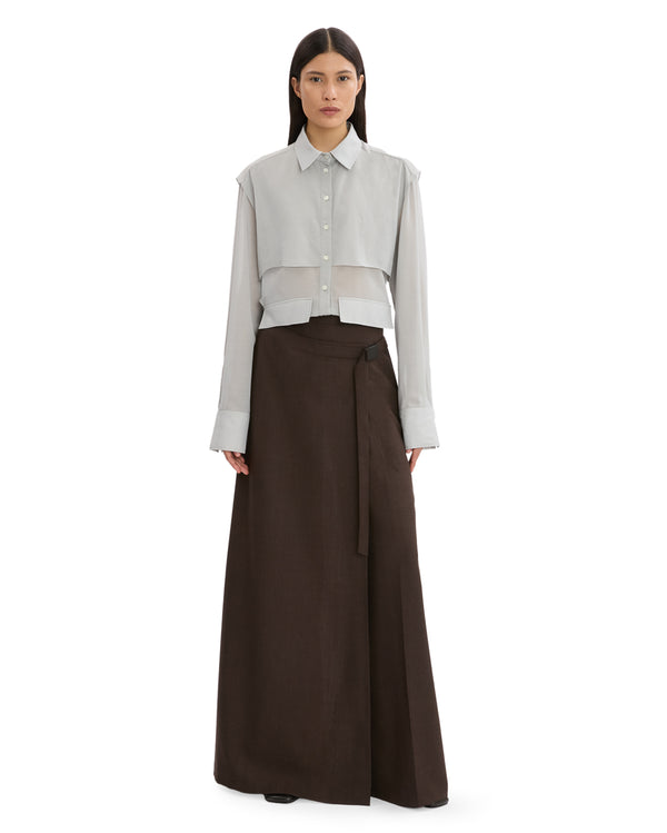 WOOL WRAP TROUSER