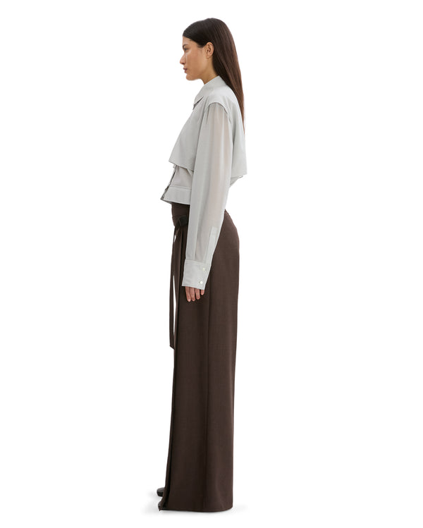 WOOL WRAP TROUSER